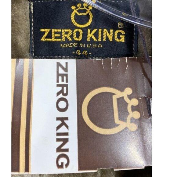 Vintage Zero King Beige Fur Collar Coat NWT Oversized Y2K Burning Man - Picture 4 of 5